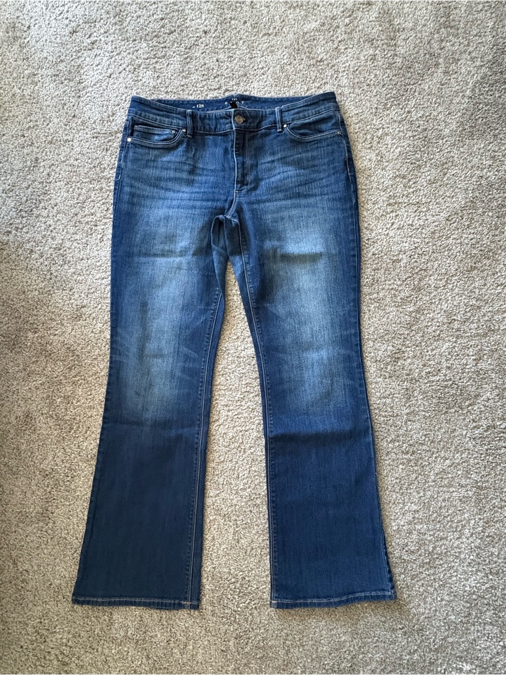 White House Black Market Dark Blue Bootcut Jeans